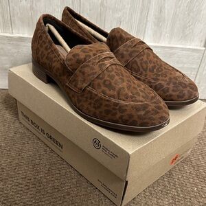 Clarks Brown Animal Print Men's Loafers